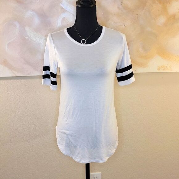 Varsity White Crew T-Shirt - Picture 2 of 10